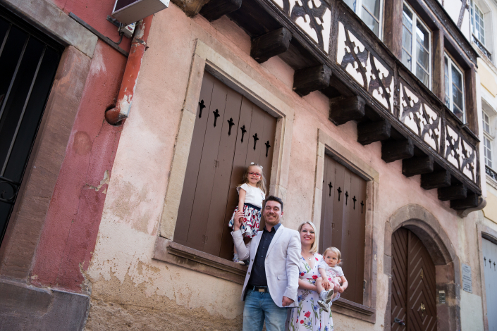 Séance famille à Strasbourg Petite France